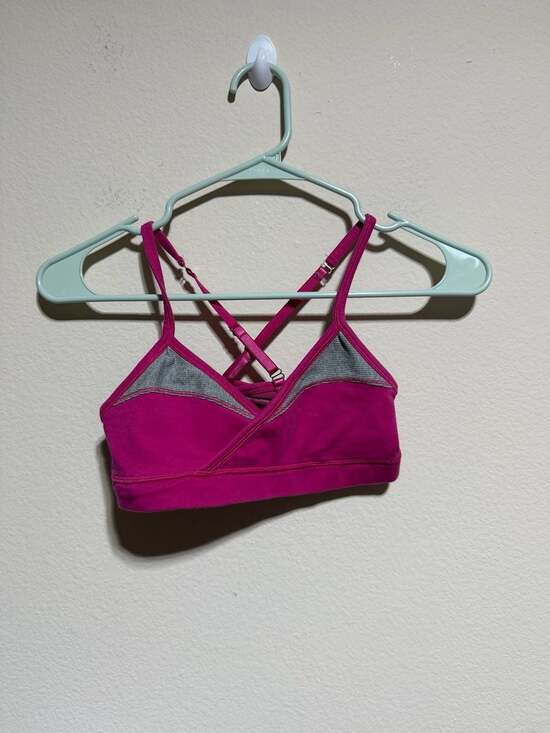Lululemon Other - Lululemon Sports Bra Size 4 Pink Cross Back
